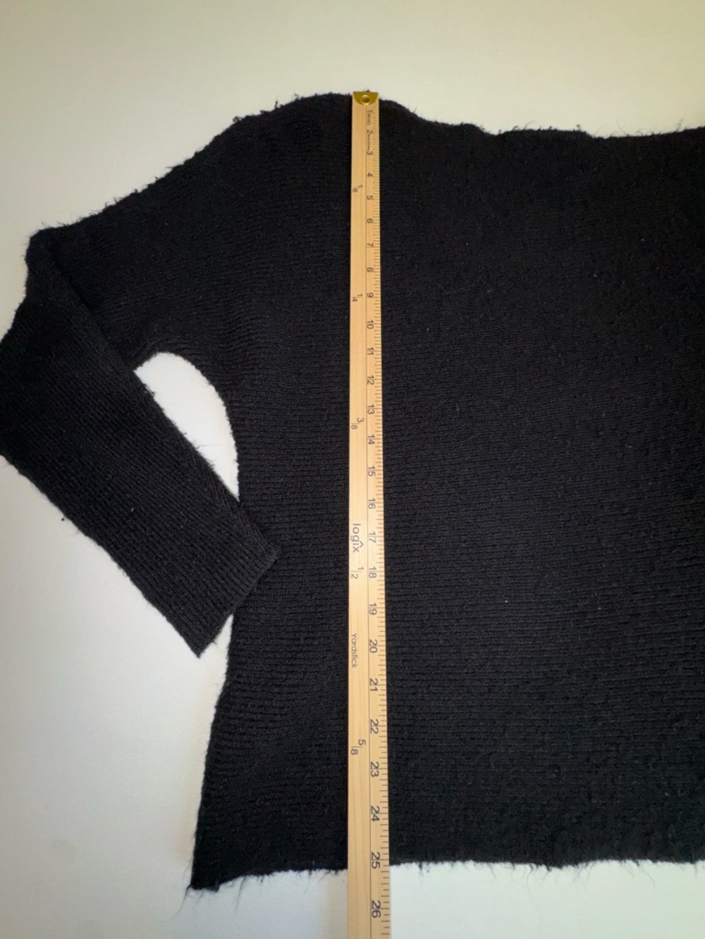 Treasure and Bond Women's Off-the-Shoulder Romantic Black Knit Sweater Size S - Picture 5 of 8